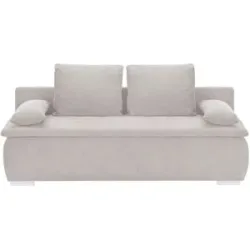 smart Schlafsofa  Leonie ¦ silber ¦ Maße (cm): B: 198 H: 92 T: 90.0