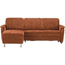 Polstermöbel Oelsa Ecksofa  Selecta-Home ¦ kupfer ¦ Maße (cm): B: 255 H: 89 T: