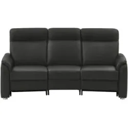 meinSofa Trapezsofa  Luc ¦ schwarz ¦ Maße (cm): B: 218 H: 107 T: 103.0