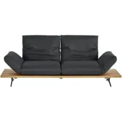 Koinor Ledersofa  Marilyn ¦ schwarz ¦ Maße (cm): B: 232 H: 96 T: 90.0
