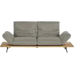 Koinor Ledersofa  Marilyn ¦ grau ¦ Maße (cm): B: 232 H: 96 T: 90.0