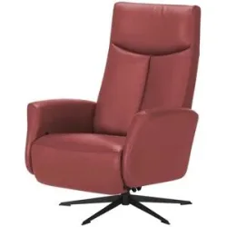 Nils Olsen Relaxsessel aus Echtleder Titus ¦ rot ¦ Maße (cm): B: 73 H: 105 T: