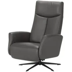 Nils Olsen Relaxsessel aus Echtleder Titus ¦ grau ¦ Maße (cm): B: 73 H: 105 T: