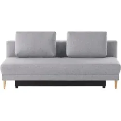 Höffner Schlafsofa mit Schlaffunktion Genua ¦ grau ¦ Maße (cm): B: 205 H: 89 T: 104.0