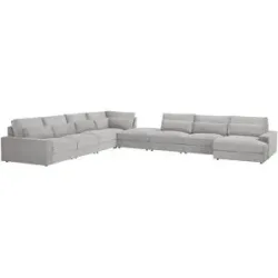 Höffner Wohnlandschaft  Branna ¦ grau ¦ Maße (cm): B: 502 H: 88 T: 412.0
