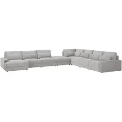 Höffner Wohnlandschaft  Branna ¦ grau ¦ Maße (cm): B: 502 H: 89 T: 412.0