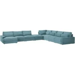 Höffner Wohnlandschaft  Branna ¦ türkis/petrol ¦ Maße (cm): B: 502 H: 89 T: 412.0