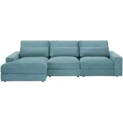 Höffner Ecksofa  Branna ¦ türkis/petrol ¦ Maße (cm): B: 322 H: 88 T: 164.0