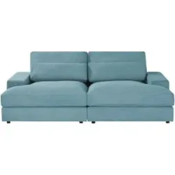 Höffner Lounge Sofa  Branna ¦ türkis/petrol ¦ Maße (cm): B: 232 H: 88 T: 164.0