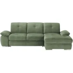 Höffner Ecksofa  Gladys ¦ grün ¦ Maße (cm): B: 282 H: 103 T: 197.0