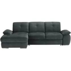 Höffner Ecksofa  Gladys ¦ schwarz ¦ Maße (cm): B: 282 H: 103 T: 197.0