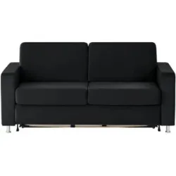 nehl Schlafsofa  Boston Deluxe ¦ schwarz ¦ Maße (cm): B: 199 H: 91 T: 103.0