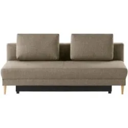 Höffner Schlafsofa mit Schlaffunktion Genua ¦ braun ¦ Maße (cm): B: 205 H: 89 T: 104.0