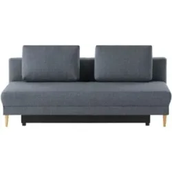 Höffner Schlafsofa mit Schlaffunktion Genua ¦ blau ¦ Maße (cm): B: 205 H: 89 T: 104.0