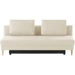 Höffner Schlafsofa mit Schlaffunktion Genua ¦ beige ¦ Maße (cm): B: 205 H: 89 T: 104.0