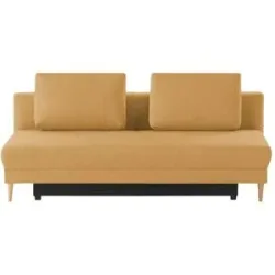 Höffner Schlafsofa mit Schlaffunktion Genua ¦ orange ¦ Maße (cm): B: 205 H: 89 T: 94.0