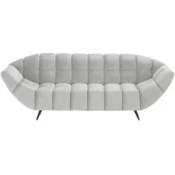 switch Einzelsofa aus Mikrofaser Gappa ¦ silber ¦ Maße (cm): B: 222 H: 82 T: