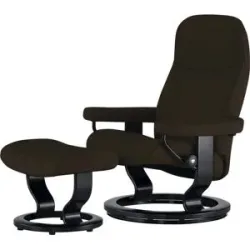 Stressless Relaxsessel mit Hocker Leder Consul L ¦ braun ¦ Maße (cm): B: 85 H:
