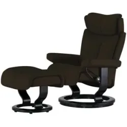 Stressless Relaxsessel mit Hocker Leder Magic M ¦ braun ¦ Maße (cm): B: 81 H: