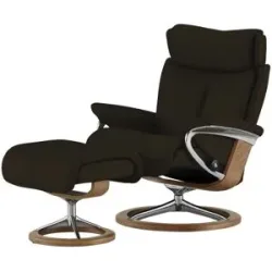 Stressless Relaxsessel mit Hocker Leder Magic M ¦ braun ¦ Maße (cm): B: 82 H:
