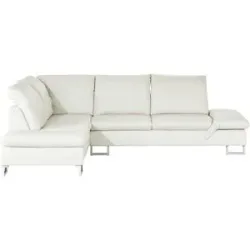 W.SCHILLIG Ledersofa  Saraa ¦ creme ¦ Maße (cm): B: 314 H: 86 T: 198.0