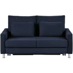 Höffner Schlafsofa Mikrofaser Fürth ¦ blau ¦ Maße (cm): B: 166 H: 90 T: 95.0