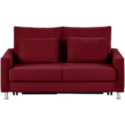 Höffner Schlafsofa Mikrofaser Fürth ¦ rot ¦ Maße (cm): B: 146 H: 90 T: 95.0