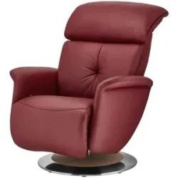 Himolla Funktionssessel Leder 7708 ¦ rot ¦ Maße (cm): B: 79 H: 99 T: 101.0