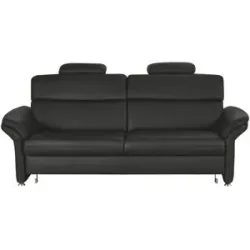 meinSofa Einzelsofa Leder Manon ¦ schwarz ¦ Maße (cm): B: 228 H: 94 T: 92.0