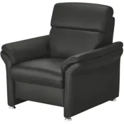meinSofa Ledersessel Leder Manon ¦ schwarz ¦ Maße (cm): B: 98 H: 94 T: 92.0