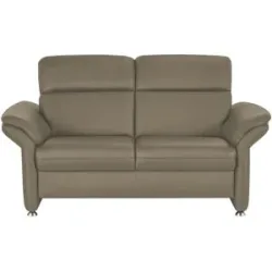 meinSofa Einzelsofa Leder Manon ¦ grau ¦ Maße (cm): B: 170 H: 94 T: 92.0