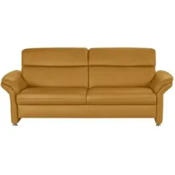 meinSofa Einzelsofa Leder Manon ¦ gelb ¦ Maße (cm): B: 228 H: 94 T: 92.0