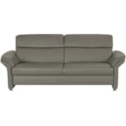 meinSofa Einzelsofa Leder Manon ¦ grau ¦ Maße (cm): B: 228 H: 94 T: 92.0