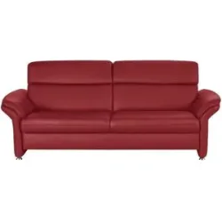 meinSofa Einzelsofa Leder Manon ¦ rot ¦ Maße (cm): B: 228 H: 94 T: 92.0