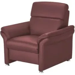 meinSofa Ledersessel Leder Manon ¦ lila/violett ¦ Maße (cm): B: 98 H: 94 T: 92.0
