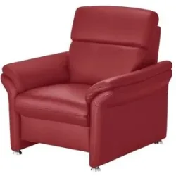 meinSofa Ledersessel Leder Manon ¦ rot ¦ Maße (cm): B: 98 H: 94 T: 92.0