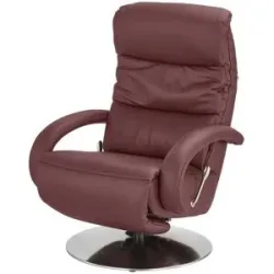 Hukla Leder-Relaxsessel  Florian ¦ rot ¦ Maße (cm): B: 73 H: 102 T: 91.0