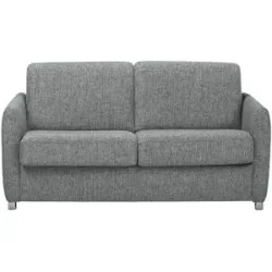 Betty Schlafsofa mit Faltbettfunktion Webstoff Betty ¦ grau ¦ Maße (cm): B: 162