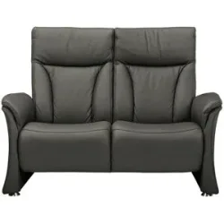 Himolla Ledersofa 2-sitzig 4010 ¦ grau ¦ Maße (cm): B: 143 H: 106 T: 88.0