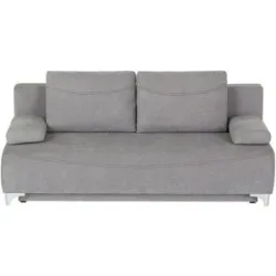 Höffner Schlafsofa  Kate ¦ grau ¦ Maße (cm): B: 196 H: 91 T: 100.0