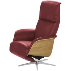 Nils Olsen Relaxsessel Leder / Kunstleder Frederik ¦ rot ¦ Maße (cm): B: 78 H: