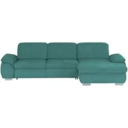 Höffner Ecksofa  Perry ¦ türkis/petrol ¦ Maße (cm): B: 315 H: 83 T: 195.0