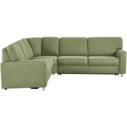 smart Ecksofa  Valencia ¦ grün ¦ Maße (cm): B: 236 H: 90 T: 266.0