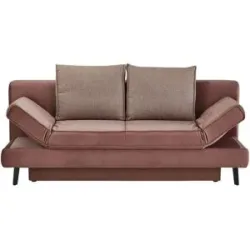 Höffner Schlafsofa mit Bettkasten Sidney ¦ rosa/pink ¦ Maße (cm): B: 200 H: 85 T: 90.0