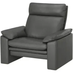 erpo just relax Ledersessel  JR963 Bari ¦ grau ¦ Maße (cm): B: 103