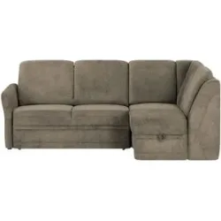 Polstermöbel Oelsa Ecksofa  Luna ¦ braun ¦ Maße (cm): B: 229 H: 91 T: 160.0