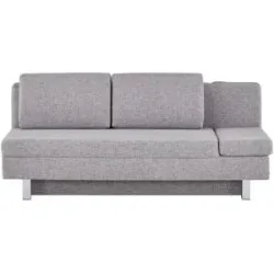 Höffner Schlafsofa mit Armteilverstellung Tino ¦ grau ¦ Maße (cm): B: 200 H: 90 T: 97.0