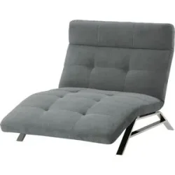 Höffner Relaxliege  Riva ¦ grau ¦ Maße (cm): B: 120 H: 113 T: 198.0