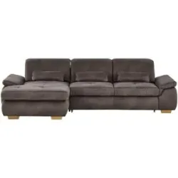 Höffner Ecksofa mit Sitztiefenverstellung Kundry ¦ braun ¦ Maße (cm): B: 315 H: 100 T: