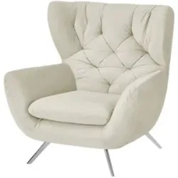 Jette Home Hochlehnsessel  Caldara ¦ creme ¦ Maße (cm): B: 110 H: 106 T: 95.0